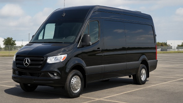 Exterior of Bradenton Party Bus Company's 14 Passenger Sprinter Limousine in Bradenton