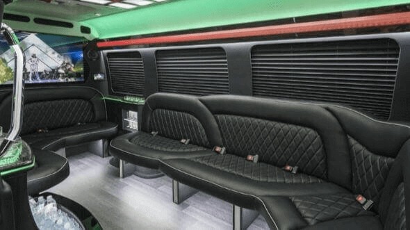 Interior of Sarasota Party Bus Company's 15 Passenger Party Bus in Sarasota
