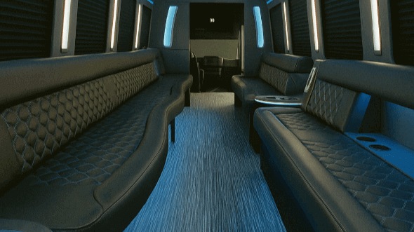 Interior of Lakeland Party Bus Company's 20 Passenger Party Bus in Lakeland