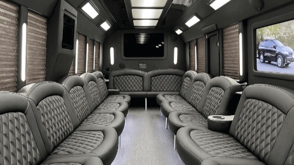 Interior of Clearwater Party Bus Company's 28 Passenger Party Bus in Clearwater