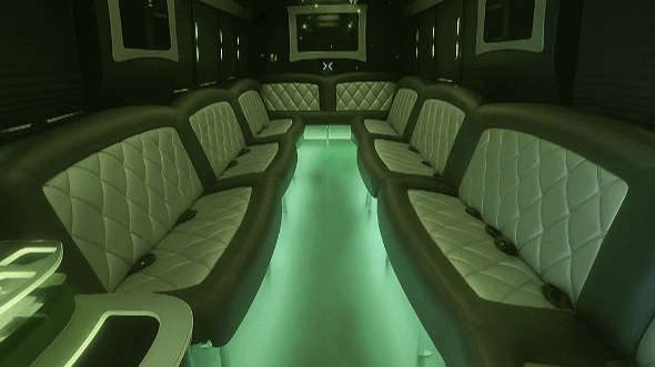 28 Passenger Party Bus Interior