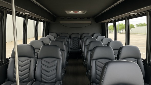 Interior of Tampa Party Bus Company's 30 Passenger Minibus in Tampa
