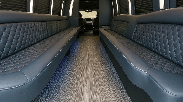 Interior of Pinellas Park Party Bus Company's 40 Passenger Party Bus in Pinellas Park
