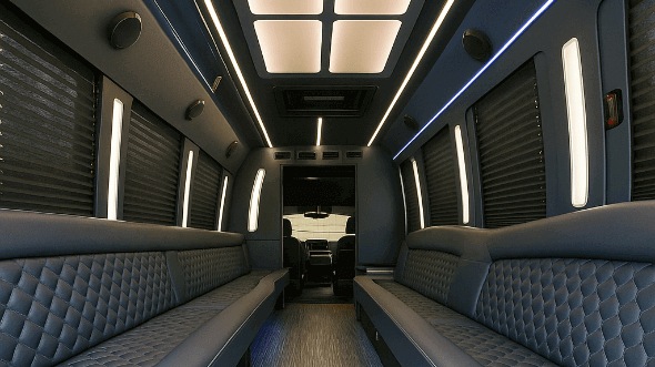 40 Passenger Party Bus Interior