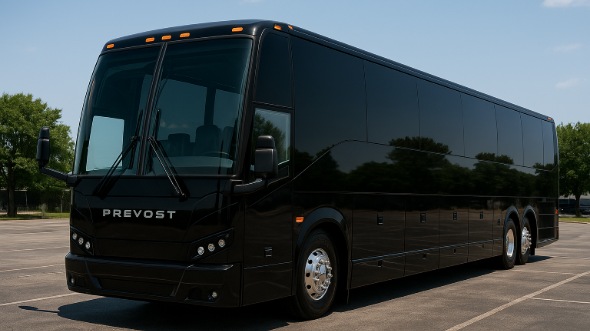 Exterior of Tampa Party Bus Company's 51 Passenger Charter Bus in Tampa