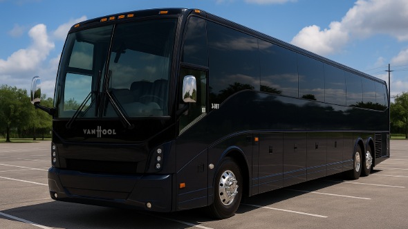 Exterior of Tampa Party Bus Company's 56 Passenger Charter Bus in Tampa