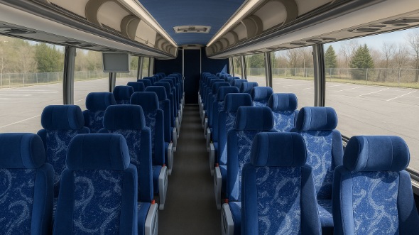 Interior of Tampa Party Bus Company's ADA Charter Bus in Tampa