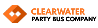clearwater party bus company logo