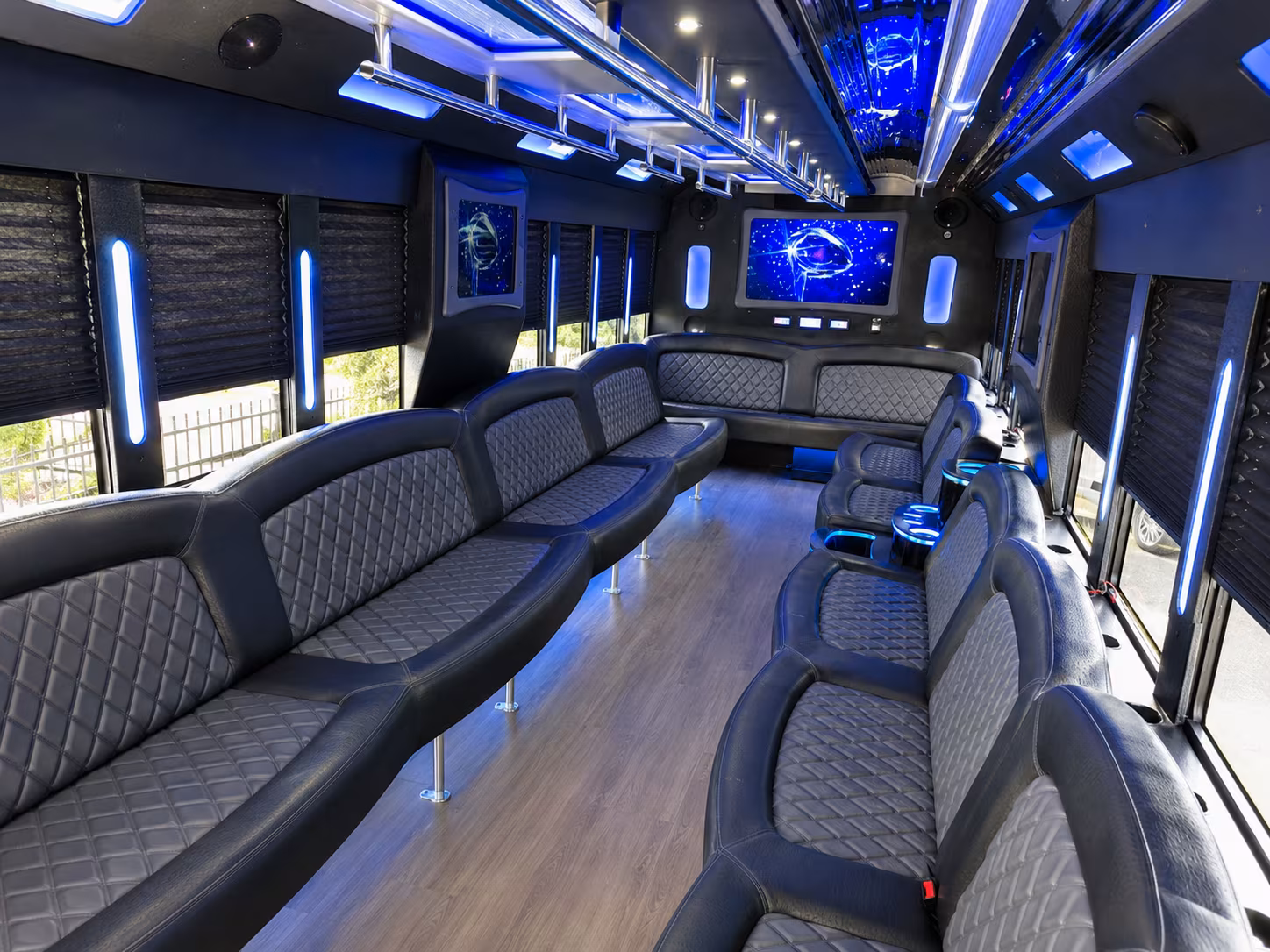 20 Passenger Party Bus Inside