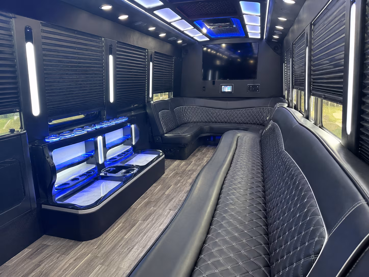 Tampa Bachelor & Bachelorette Transportation party bus exterior