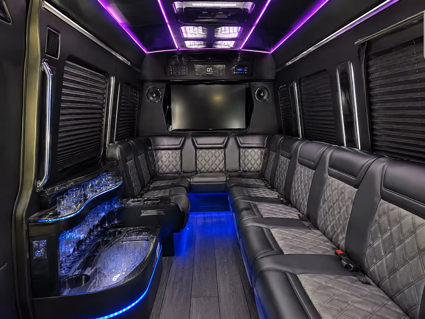 Tampa Corporate Transportation party bus exterior