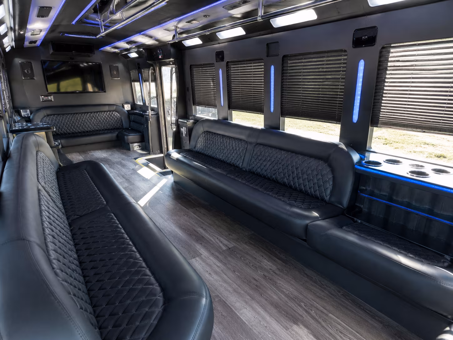 Tampa Private Event Transportation party bus exterior