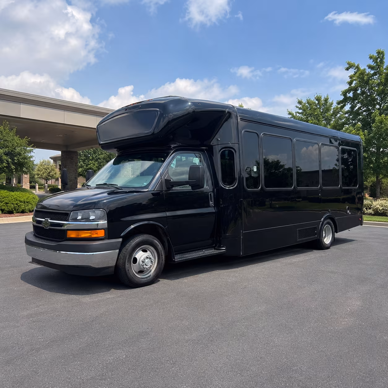 Tampa Prom & Homecoming Transportation party bus exterior