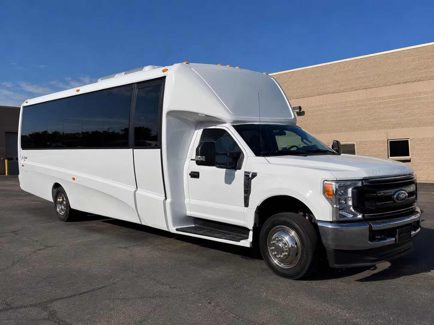 Tampa School Event Transportation party bus exterior