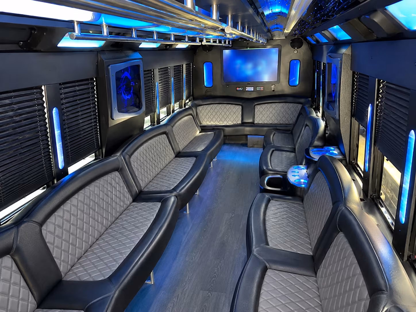 Tampa Wedding Transportation party bus exterior