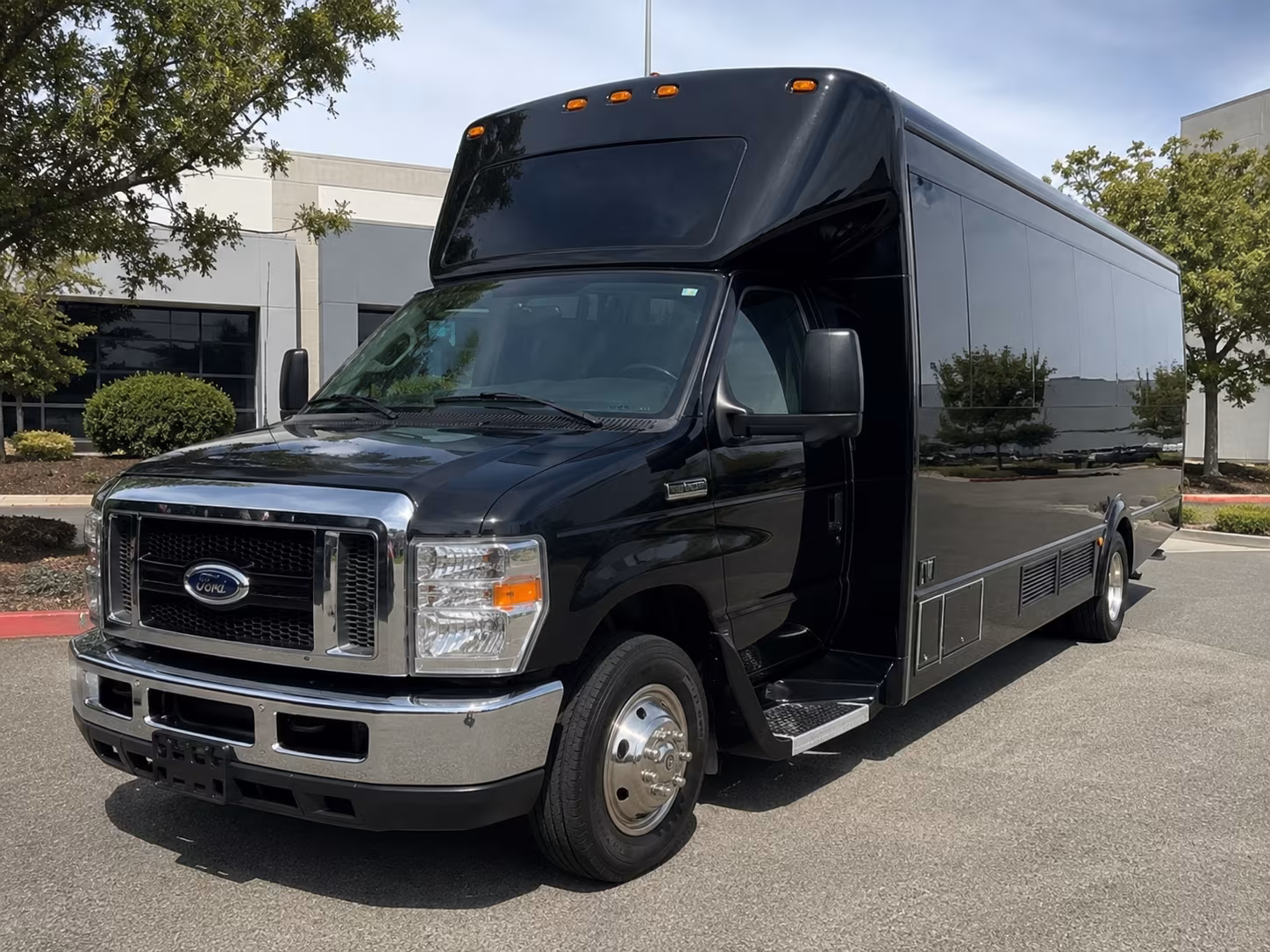 Tampa Wedding Transportation party bus exterior